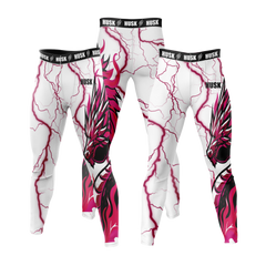 HUSK Men's Compression Leggings - Lightning Dragon