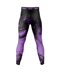 HUSK Men's Compression Leggings - Purple Phantom Compression Pants