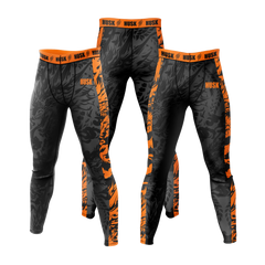 HUSK Men's Compression Leggings - Inferno Tiger