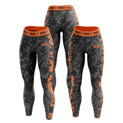 HUSK Women's Compression Leggings - Inferno Tiger