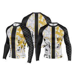 Urban Gold Grid Rash Guard