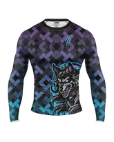 Lunar Wolf Grid Rash Guard