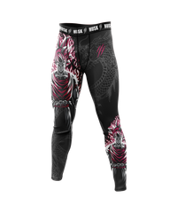 HUSK Men's Compression Leggings - Dragon Inferno Compression Pants
