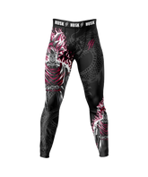 HUSK Men's Compression Leggings - Dragon Inferno Compression Pants