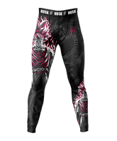 HUSK Men's Compression Leggings - Dragon Inferno Compression Pants