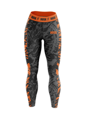 HUSK Women's Compression Leggings - Inferno Tiger