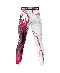 HUSK Men's Compression Leggings - Lightning Dragon