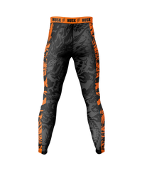 HUSK Men's Compression Leggings - Inferno Tiger