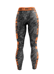 HUSK Women's Compression Leggings - Inferno Tiger