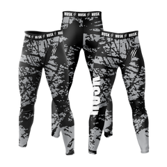 HUSK Men's Compression Leggings - Urban Camo Training Pants