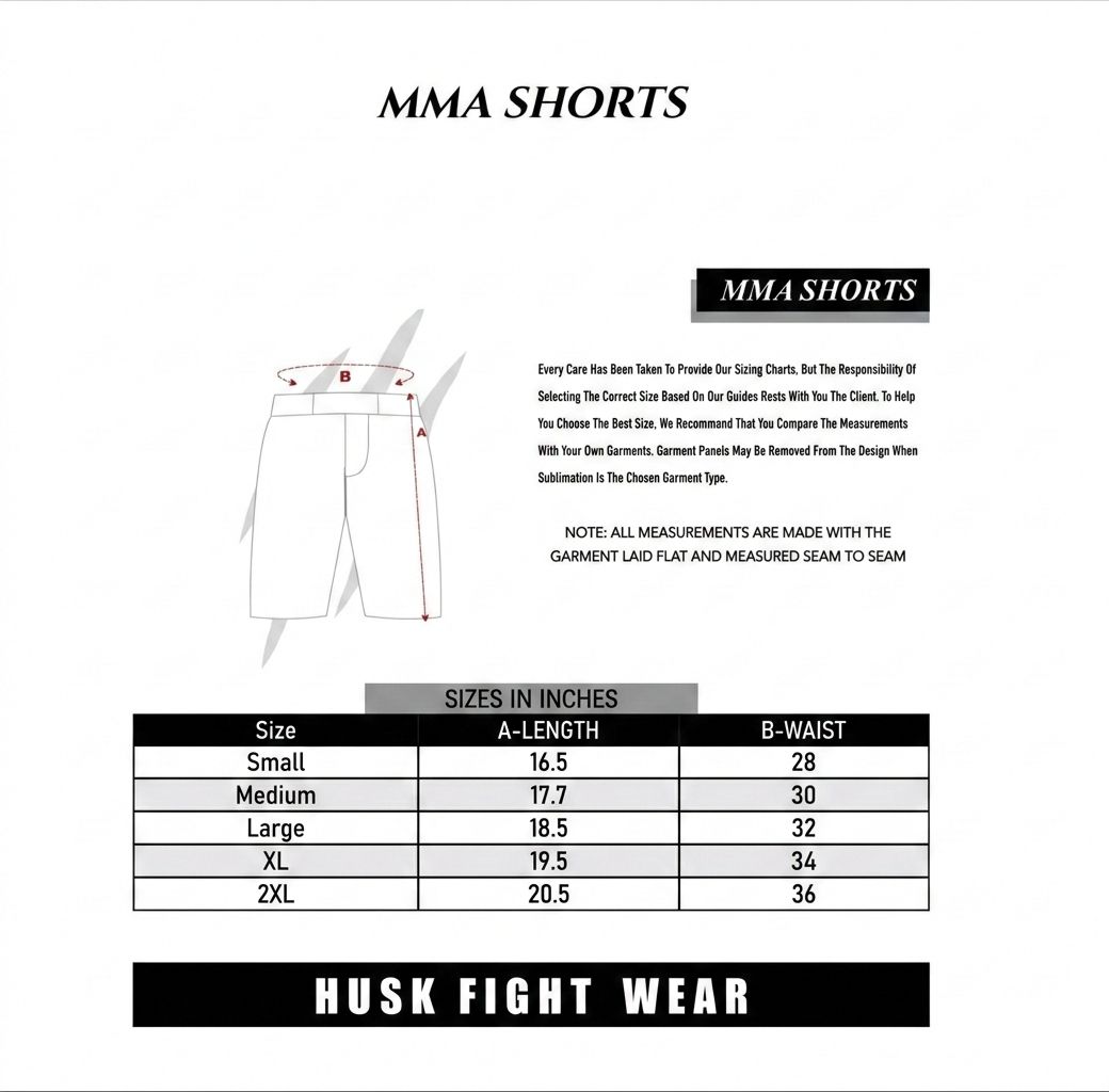 All-Day Comfort MMA Shorts – Sweat-Resistant Fabric
