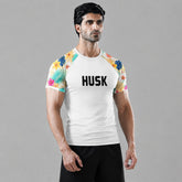 Floral Breeze White Rash Guard