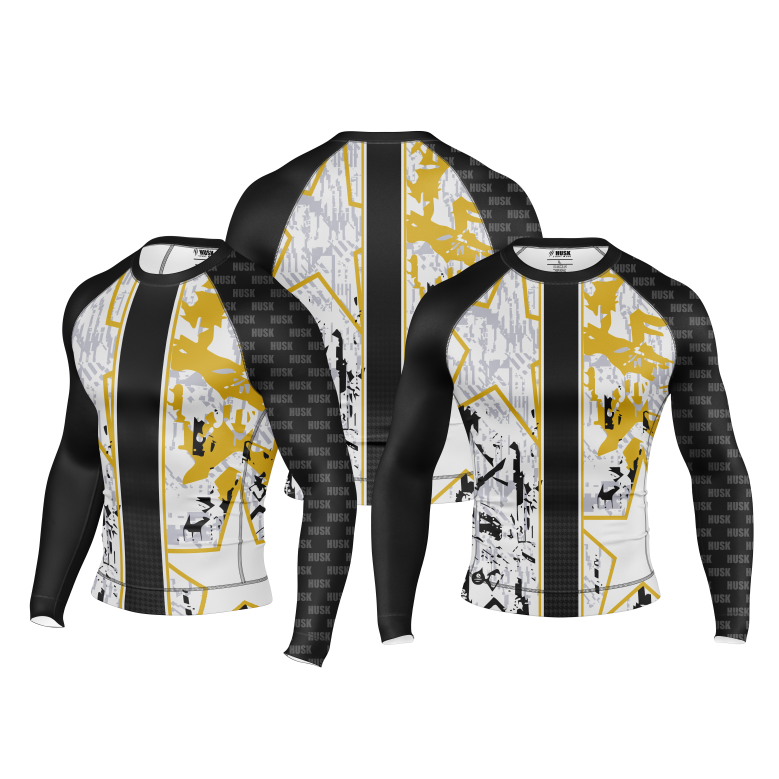 Urban Gold Grid Rash Guard