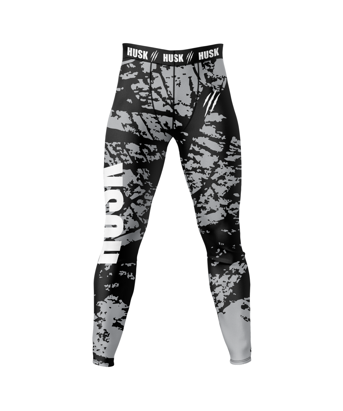 HUSK Men's Compression Leggings - Urban Camo Training Pants