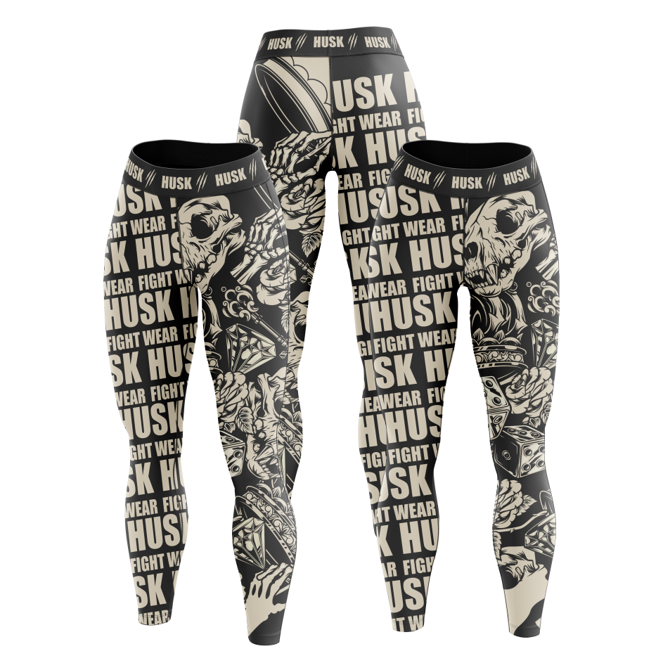 Tattoo Skull Warrior Leggings