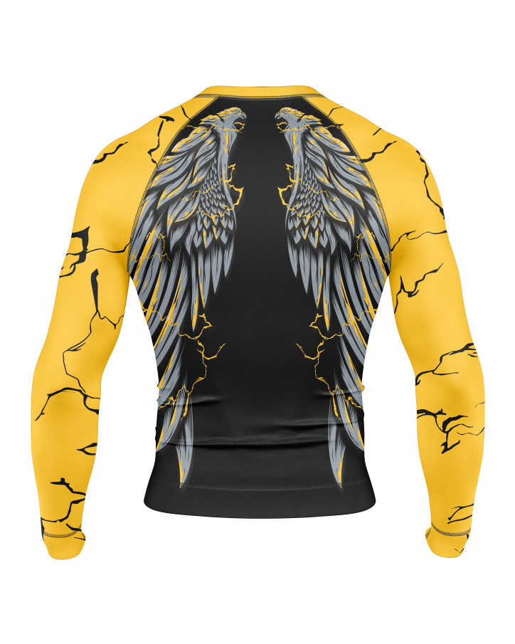 Golden Strike Wings Rash Guard