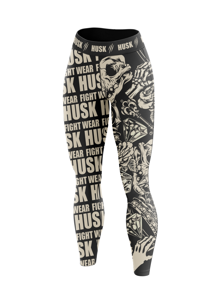 Tattoo Skull Warrior Leggings
