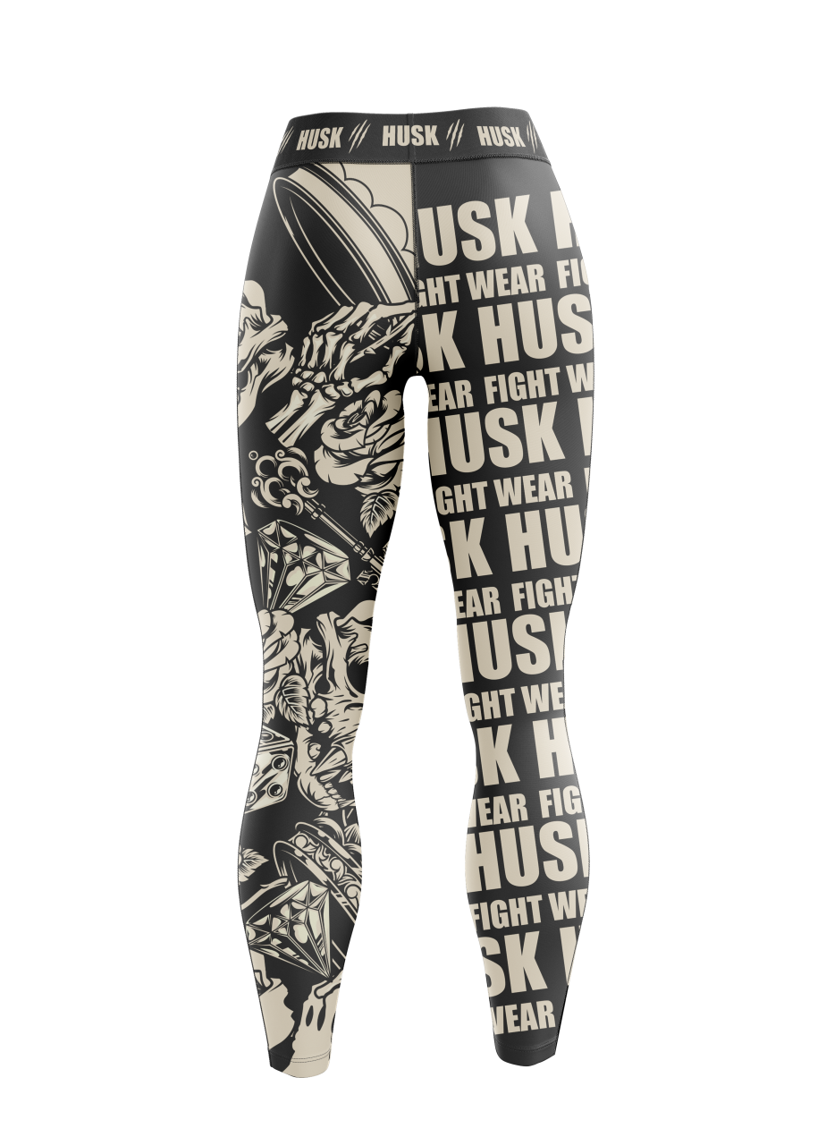 Tattoo Skull Warrior Leggings
