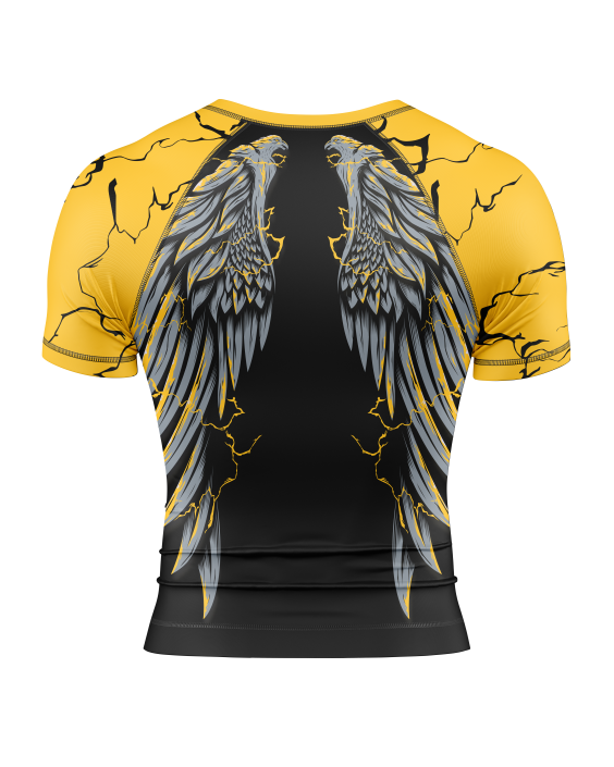 Golden Strike Wings Rash Guard