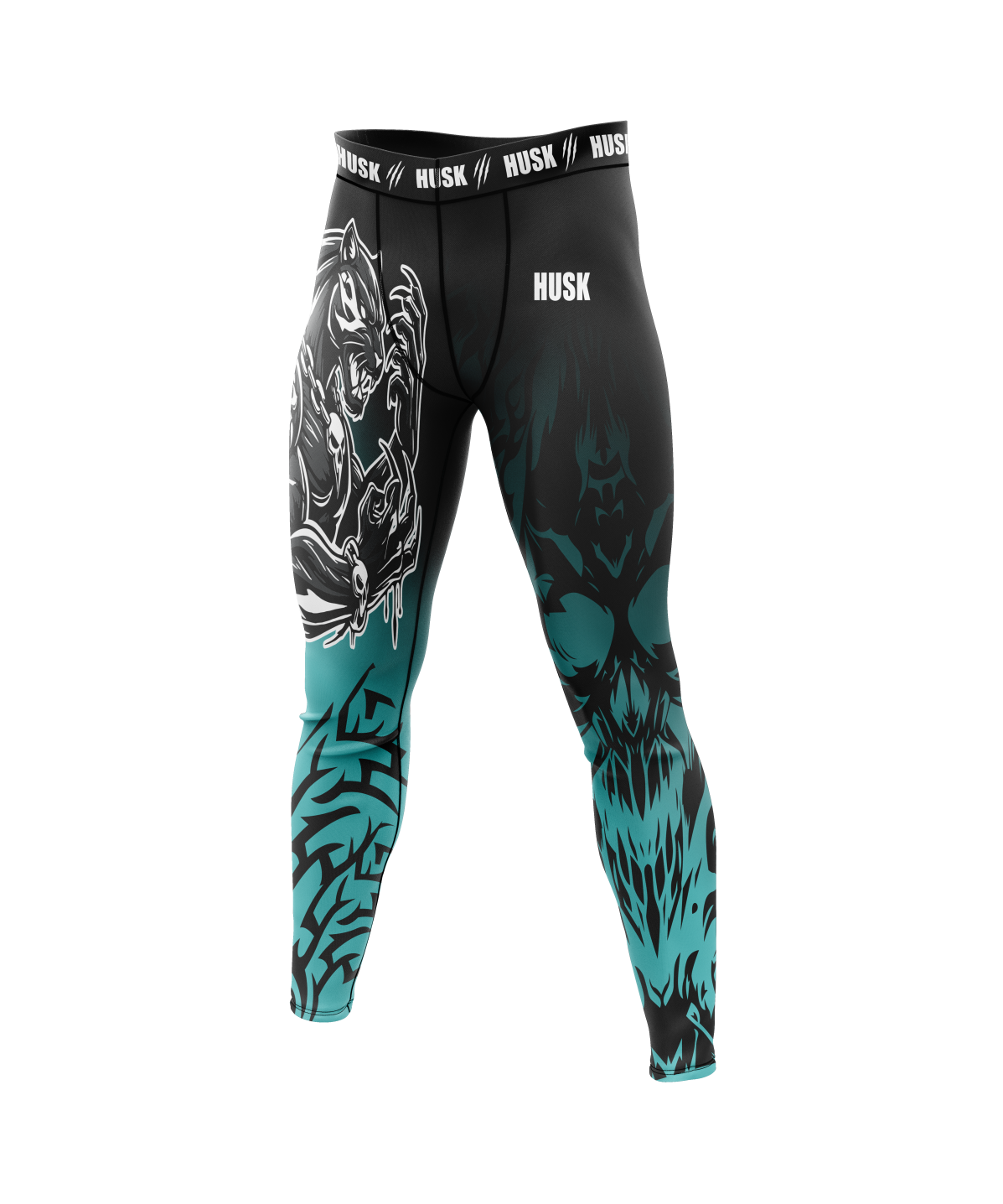 HUSK Men's Compression Leggings - Shadow Panther