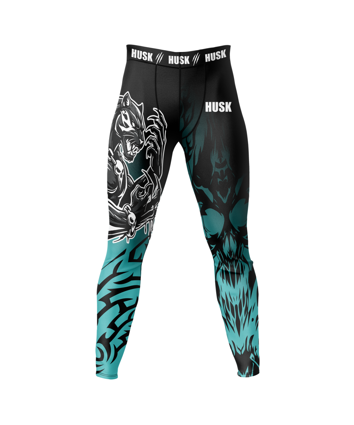 HUSK Men's Compression Leggings - Shadow Panther