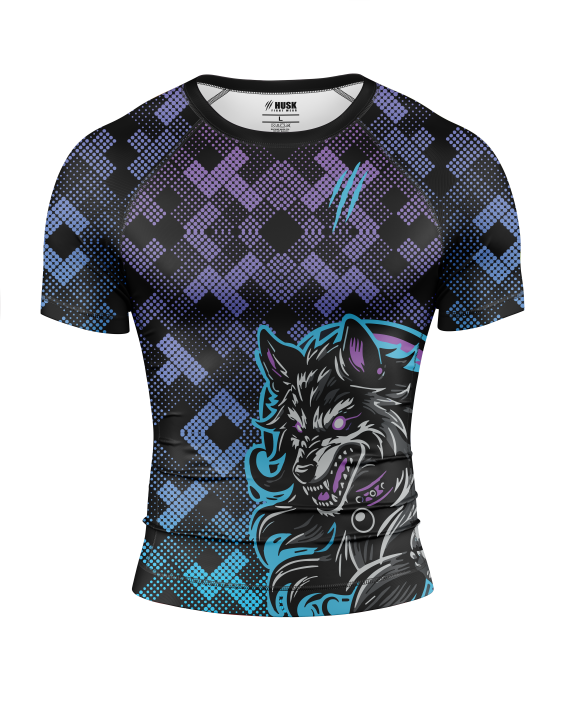 Lunar Wolf Grid Rash Guard