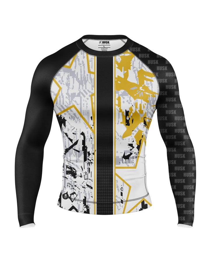 Urban Gold Grid Rash Guard