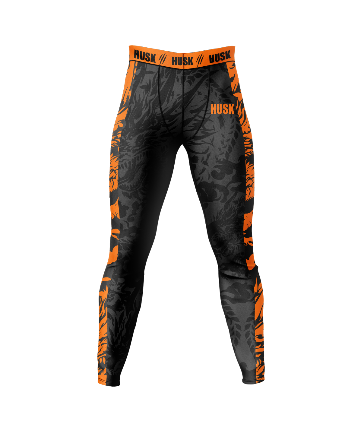 HUSK Men's Compression Leggings - Inferno Tiger