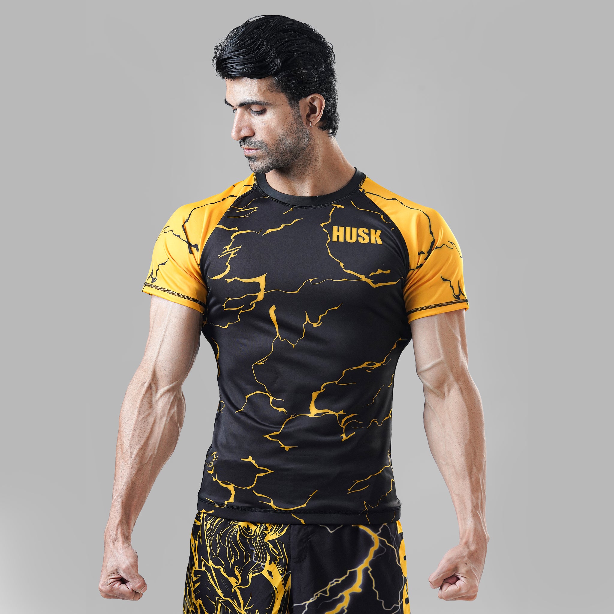 Golden Strike Wings Rash Guard