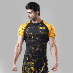 Golden Strike Wings Rash Guard