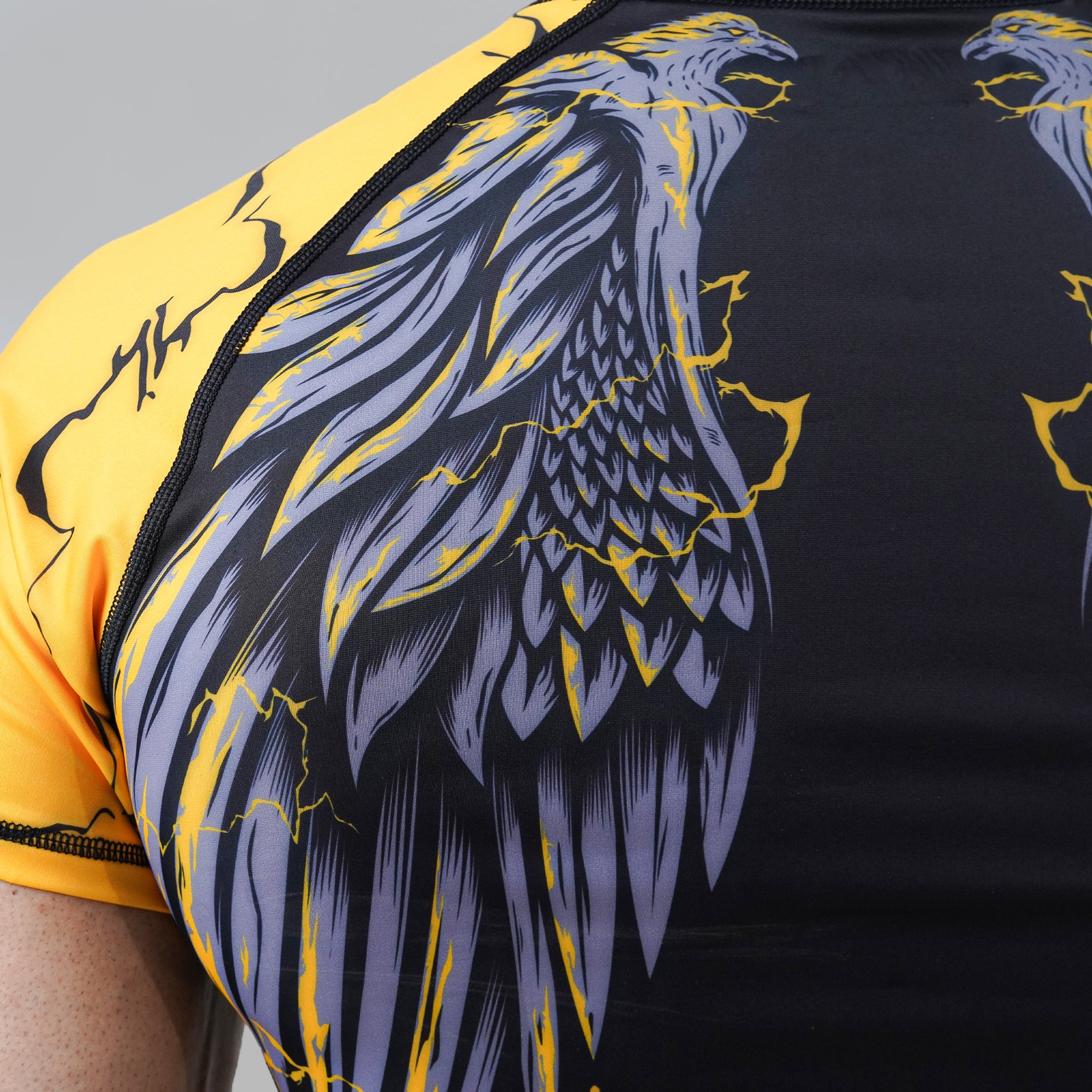Golden Strike Wings Rash Guard