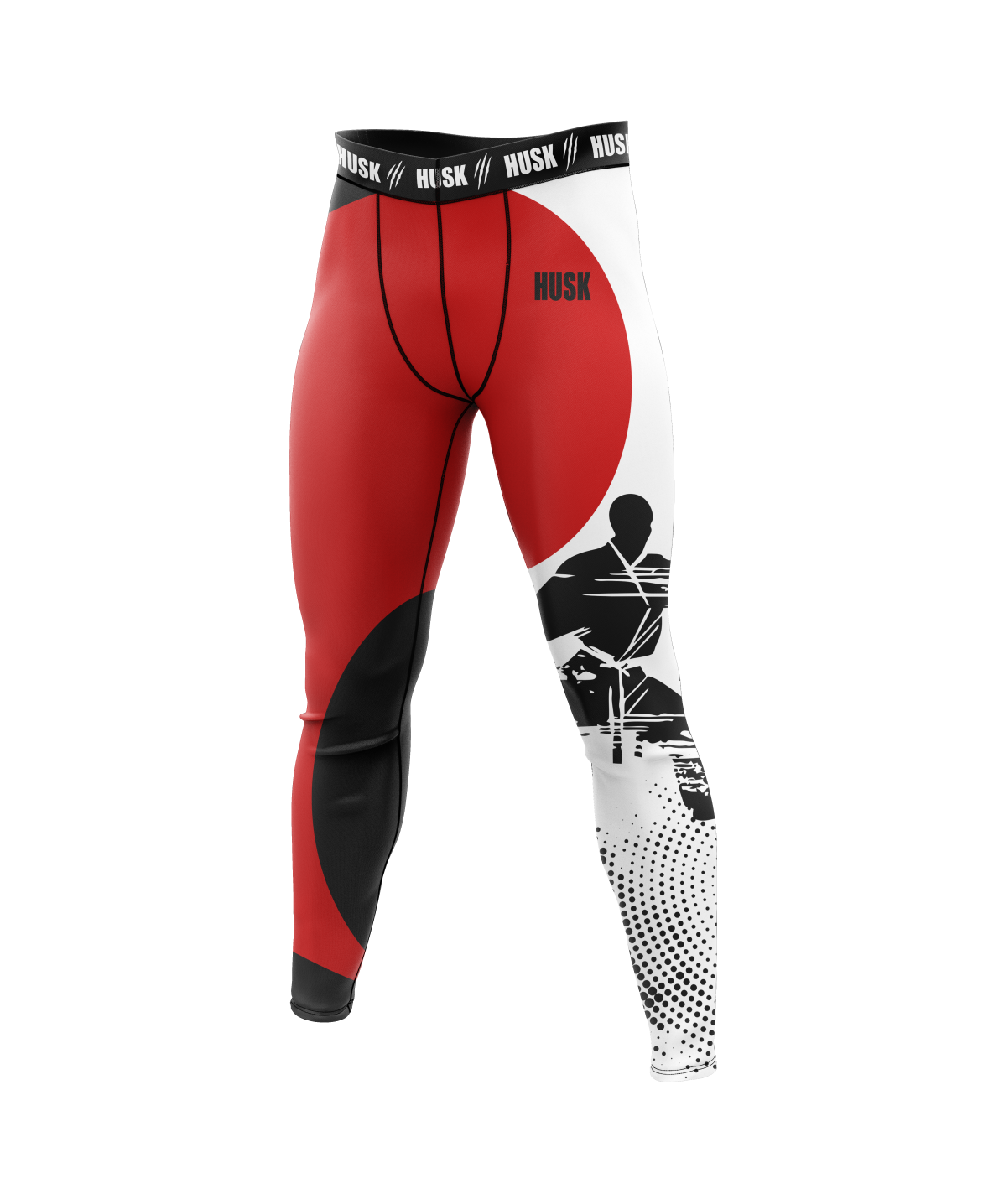 HUSK Men's Compression Leggings - Martial Arts Spirit Pants