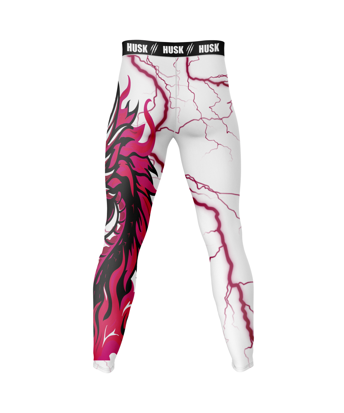 HUSK Men's Compression Leggings - Lightning Dragon