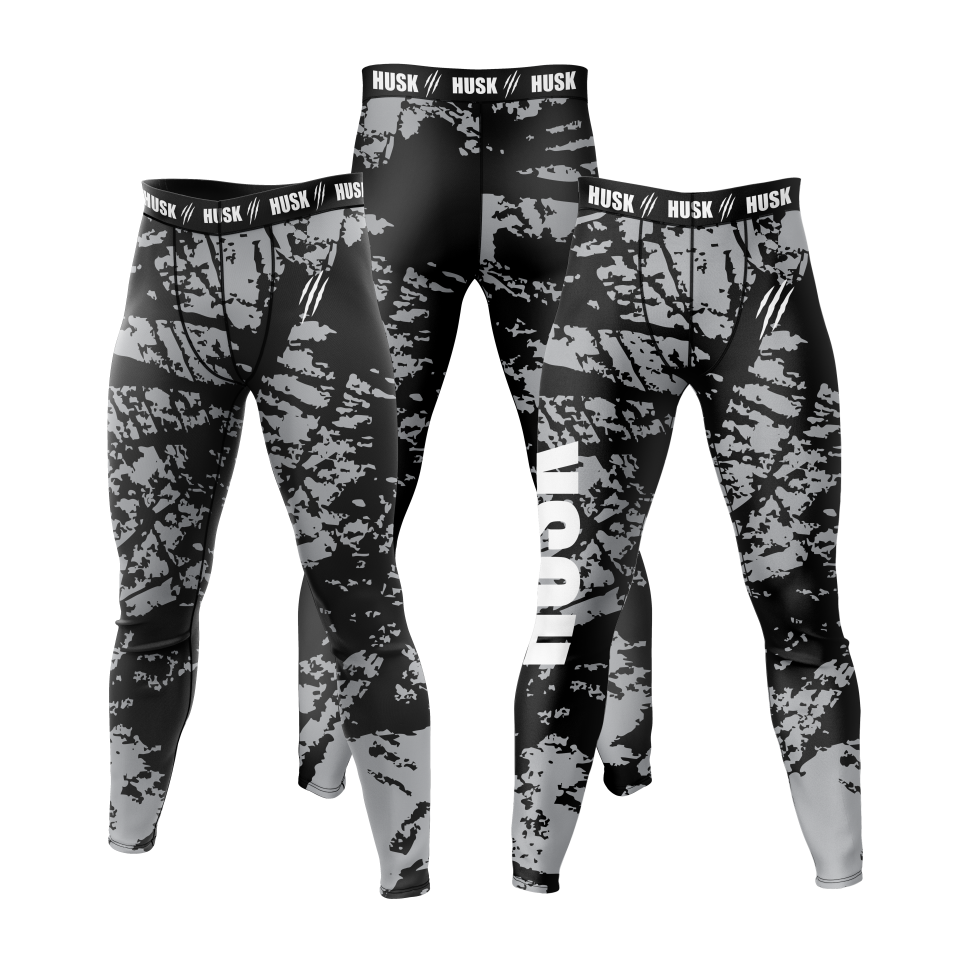 HUSK Men's Compression Leggings - Urban Camo Training Pants
