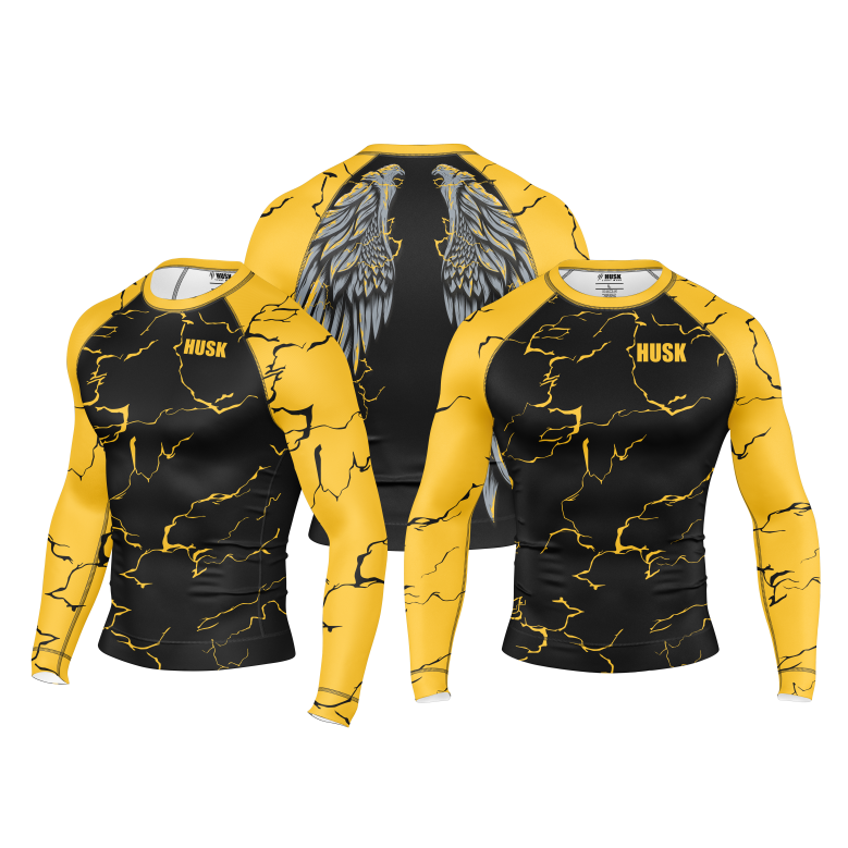 Golden Strike Wings Rash Guard