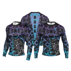 Lunar Wolf Grid Rash Guard
