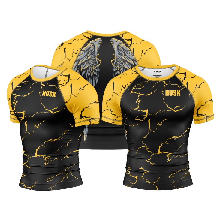 Golden Strike Wings Rash Guard