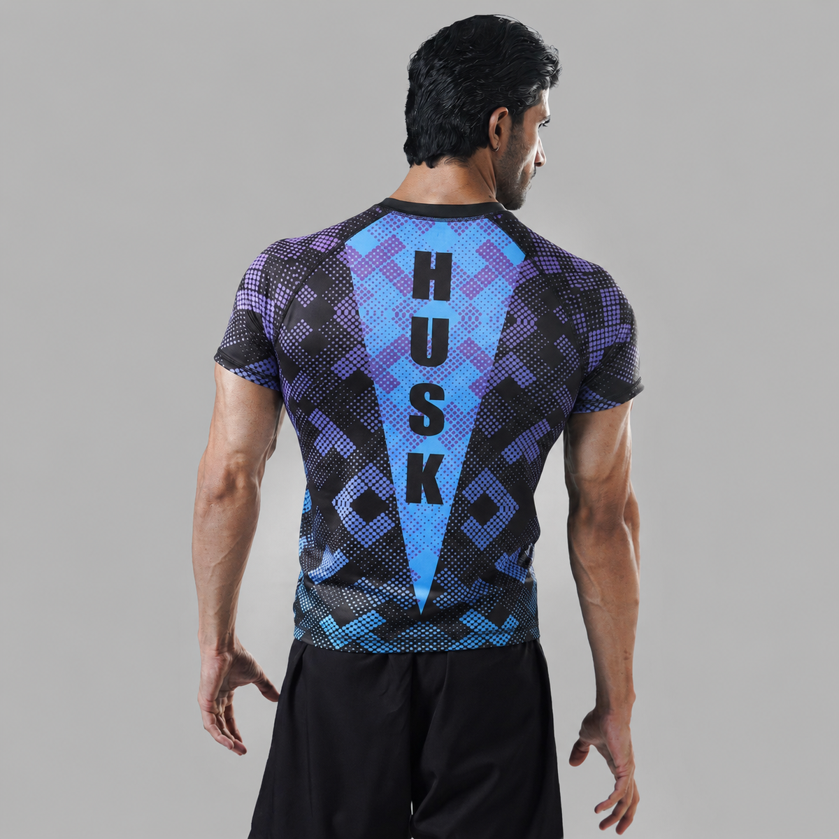 Lunar Wolf Grid Rash Guard